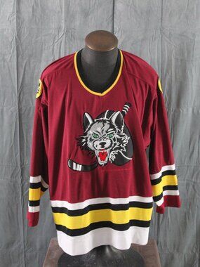 Chicago Wolves Jersey (VTG) - Away Jersey by Starter - Mens 2XL